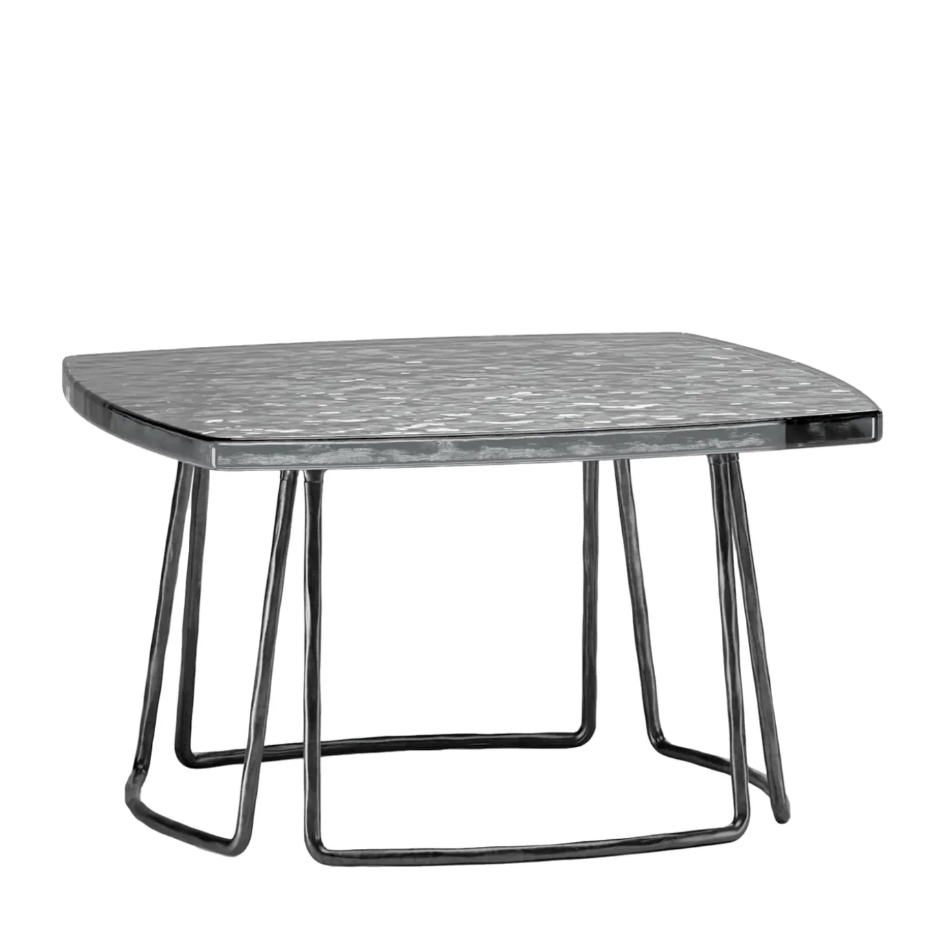 Type Small Silver Side Table by Stormo Studio