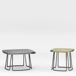 Type Small Silver Side Table by Stormo Studio