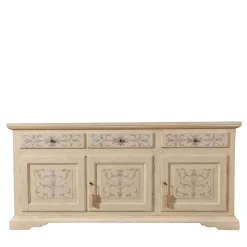 Tyrolean Style Hand-painted Wood Sideboard