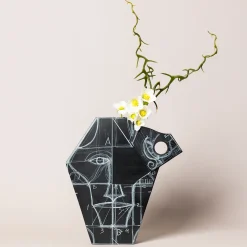 Ulisse Decorative Vase by Mimmo Paladino