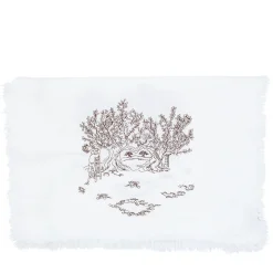 Ulivo Pugliese Fringed White Runner