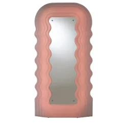 Ultrafragola Floor Mirror and Lamp by Ettore Sottsass