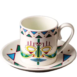 Ulundu Set of 6 Coffee Cups with Saucers