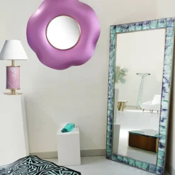 Undulate Pink Wall Mirror