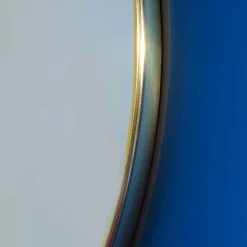Undulate Satin Blue Wall Mirror