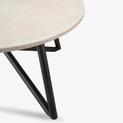 Uni 150 beige travertine stone outdoor dining table