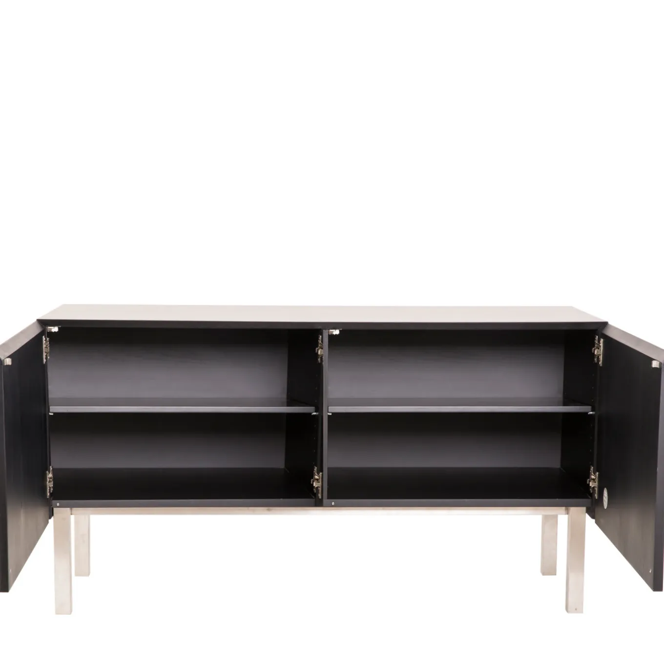 Unique Colorful Wood Steel 2 Door Sideboard Shelves