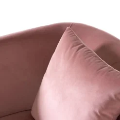 Universal pink velvet armchair