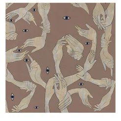 Uno, Nessuno Rosa Antico Cotone Wallpaper