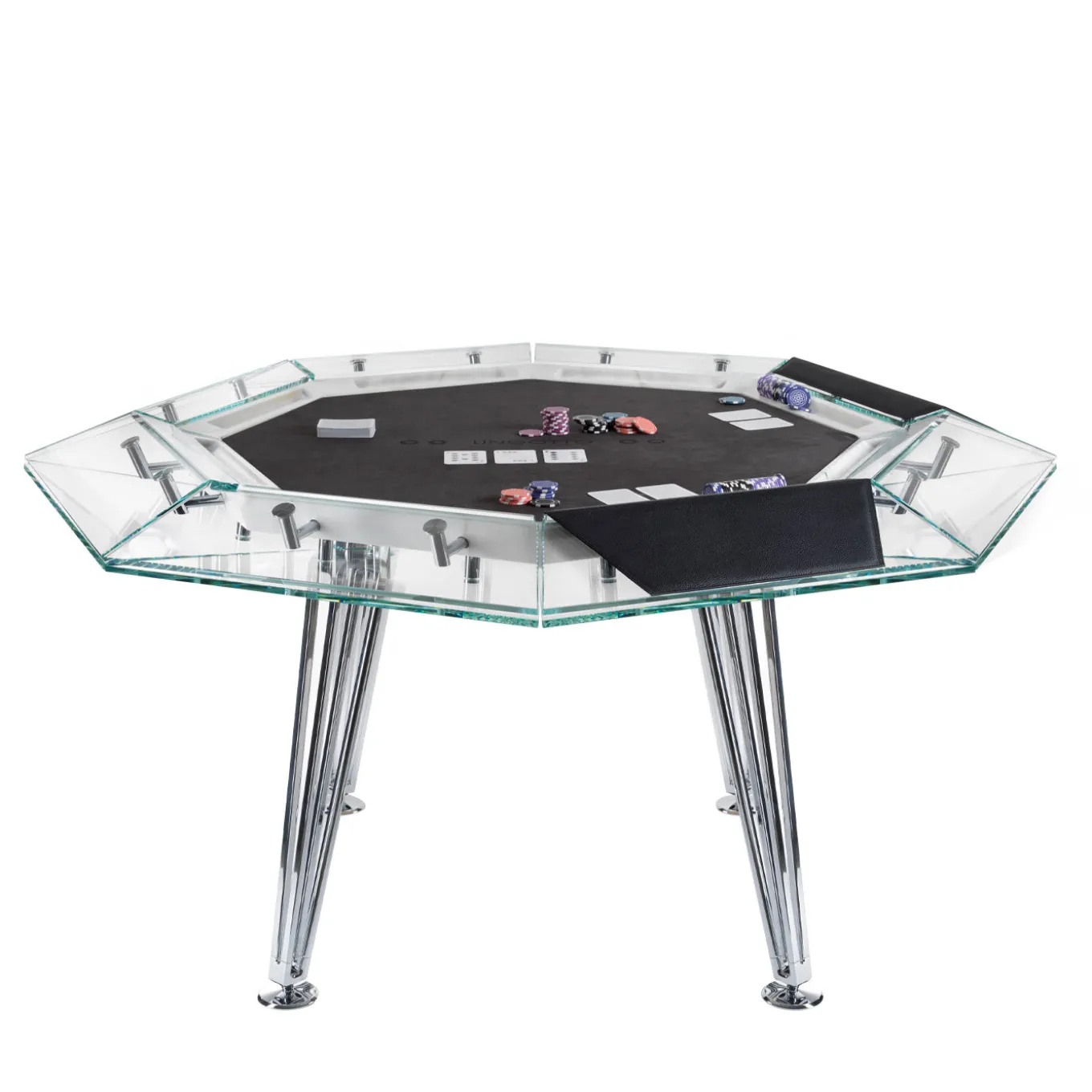 Unootto 8 Player Marble Edition Poker Table