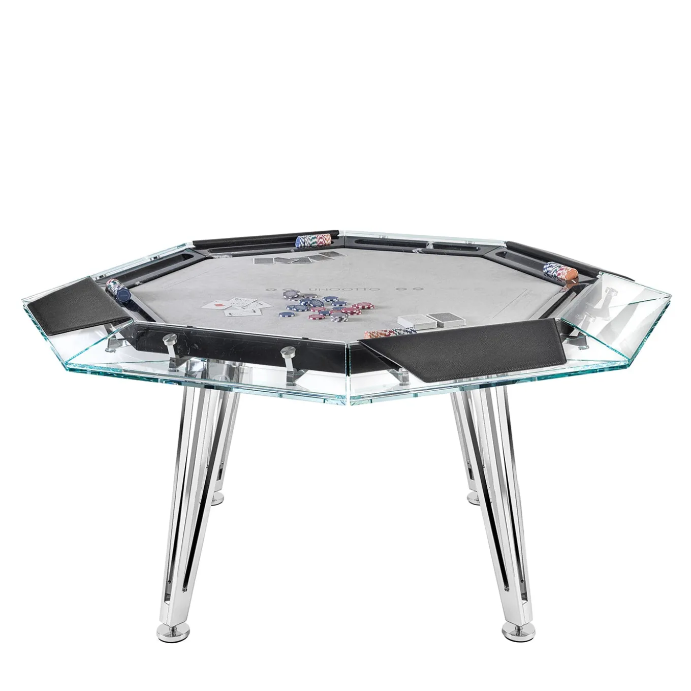 Unootto 8 Player Marble Edition Poker Table