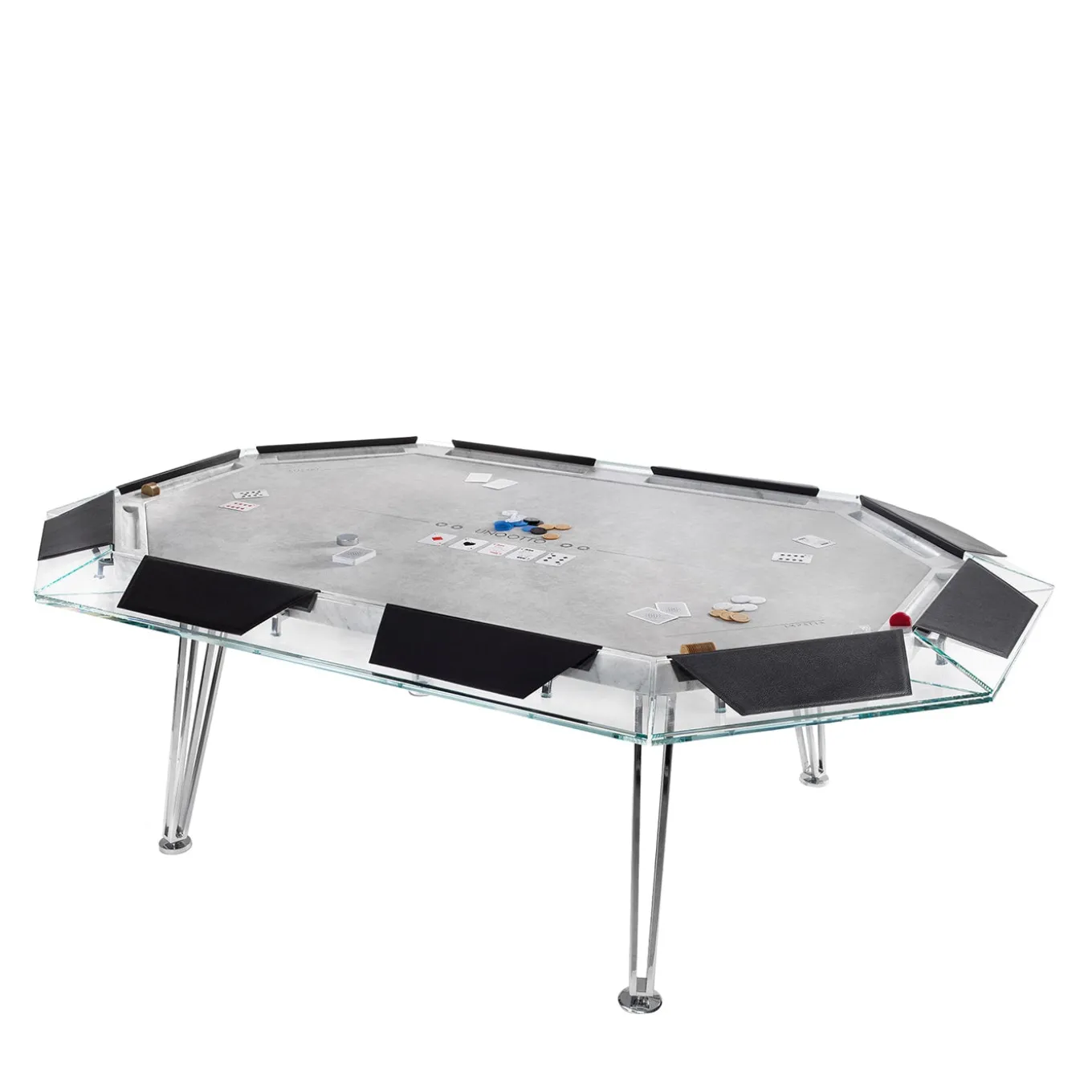 Unootto Marble Edition Ten-Player Poker Table