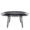 Unootto 8-Player Black Poker Table