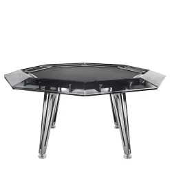 Unootto 8-Player Black Poker Table