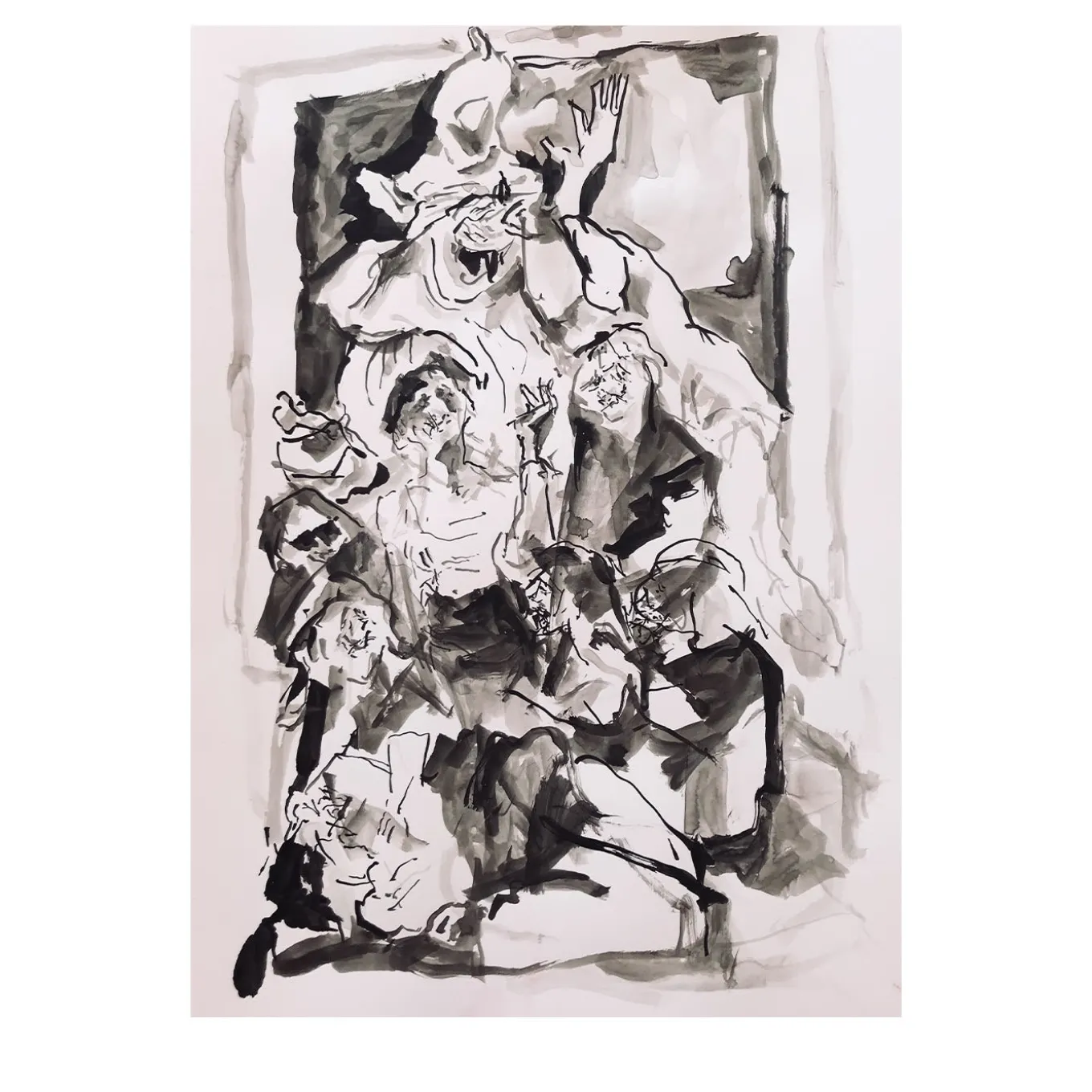 Untitled Ink on Paper Painting #4