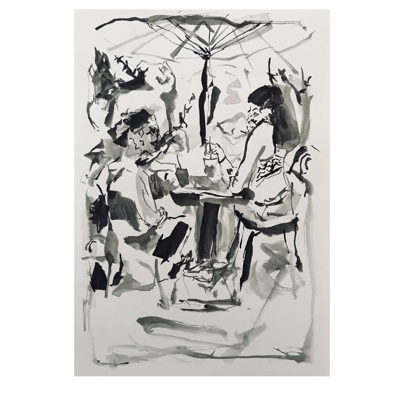 Untitled Ink on Paper Painting #5