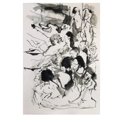 Untitled Ink on Paper Painting #6