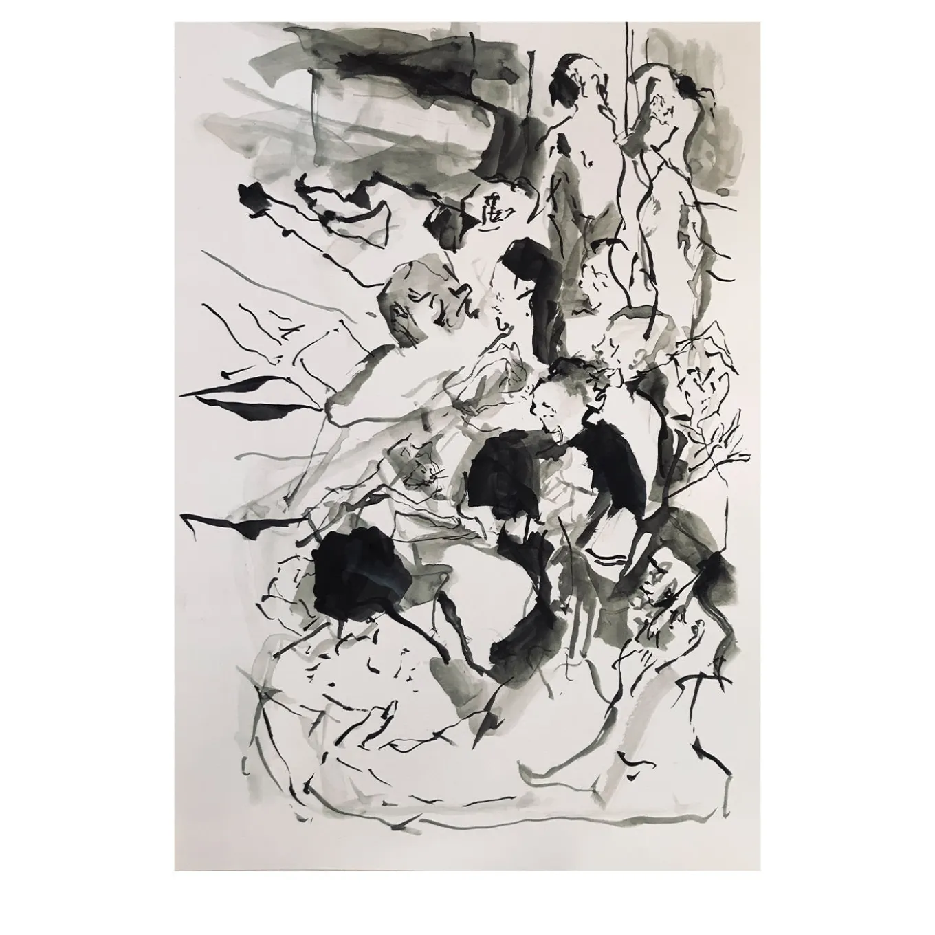 Untitled Ink on Paper Painting #6