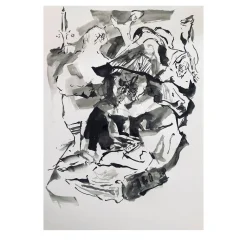 Untitled Ink on Paper Painting #1