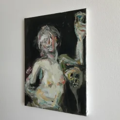 Untitled with Cagnacci Acrylic Painting