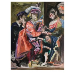 Untitled with La buona ventura Oil Painting