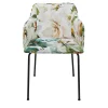 Upholstered Flowers And Leaves Chair