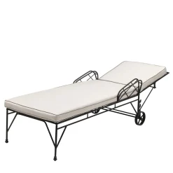 Upholstered Iron Sun Lounger