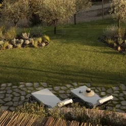 Upholstered Iron Sun Lounger