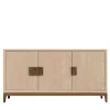 Urban Grace Natural Walnut And Coffee Finish Ash Wood Sideboard