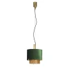 7284/V Brass and Crystal Pendant Light