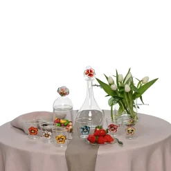 Va Pensiero Set of 6 Hand Painted glasses