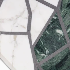 Vague Asymmetrical Marble Rug by Zanellato-Bortotto Studio