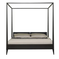 Valentino Canopy Bed with Cherry Wood Frame