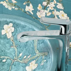 Van Gogh "Fiori di Mandorlo" Green Sink