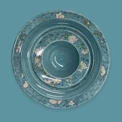 Van Gogh "Fiori di Mandorlo" Green Soup Plate