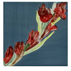 Van Gogh "Gladioli" Polychrome Tile