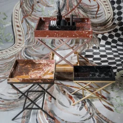 Vaniteux Venerable Marble Tray Table by SONJA VIZZINI