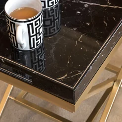 Vaniteux Veridique Marble Tray Table by SONJA VIZZINI