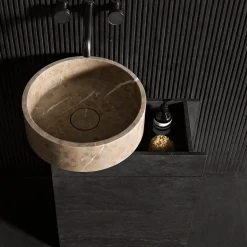 Vanity 60 Wood Cabinet and Passage Marble Wahsbasin