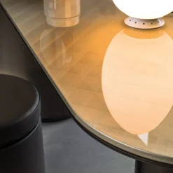 Vanity Loop Table with Metal Top