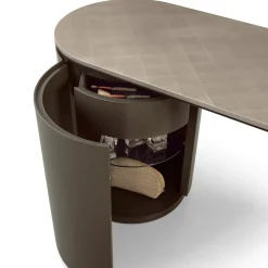 Vanity Loop Table with Metal Top