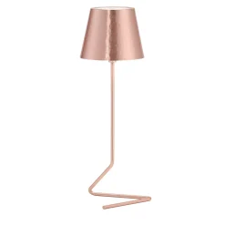 Vega Triangle Copper & Brass Wireless Table Lamp by I. Harari
