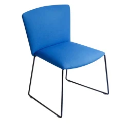 Vela Blue Sled Chair by Lievore Altherr Molina