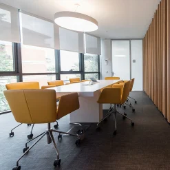 Vela Mustard Swivel Armchair by Lievore Altherr Molina