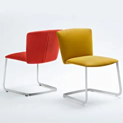 Vela Yellow Cantilever Chair by Lievore Altherr Molina