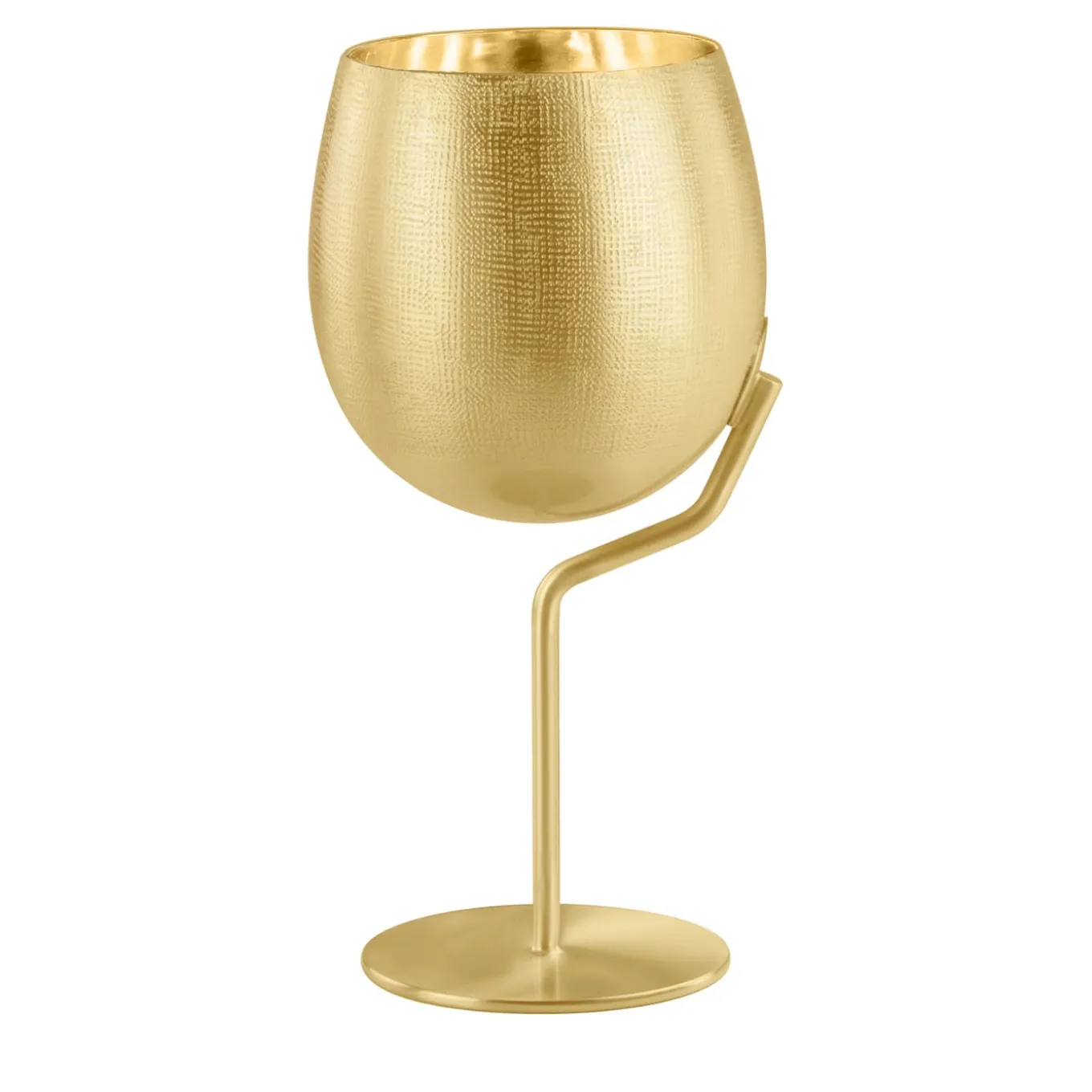 Velvet 1 Light Gold Brass Wine Glass