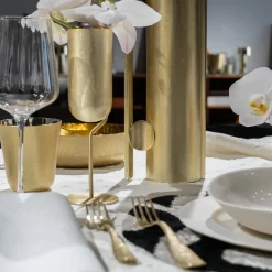 Velvet 1 Light Gold Brass Flute