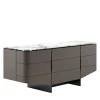 Venere Dark Grey Dresser with Marble Top