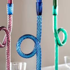 Venetian Blue Knot Candle Holder