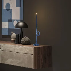 Venetian Blue Knot Candle Holder